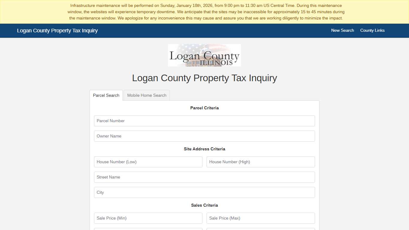 Logan County Property Tax Inquiry